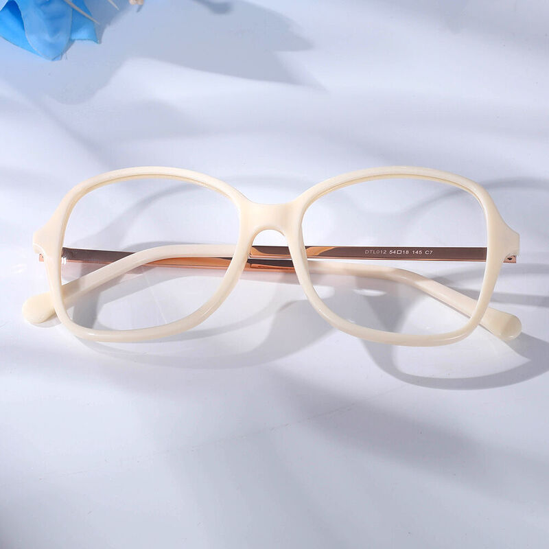 Corey Square Beige Glasses