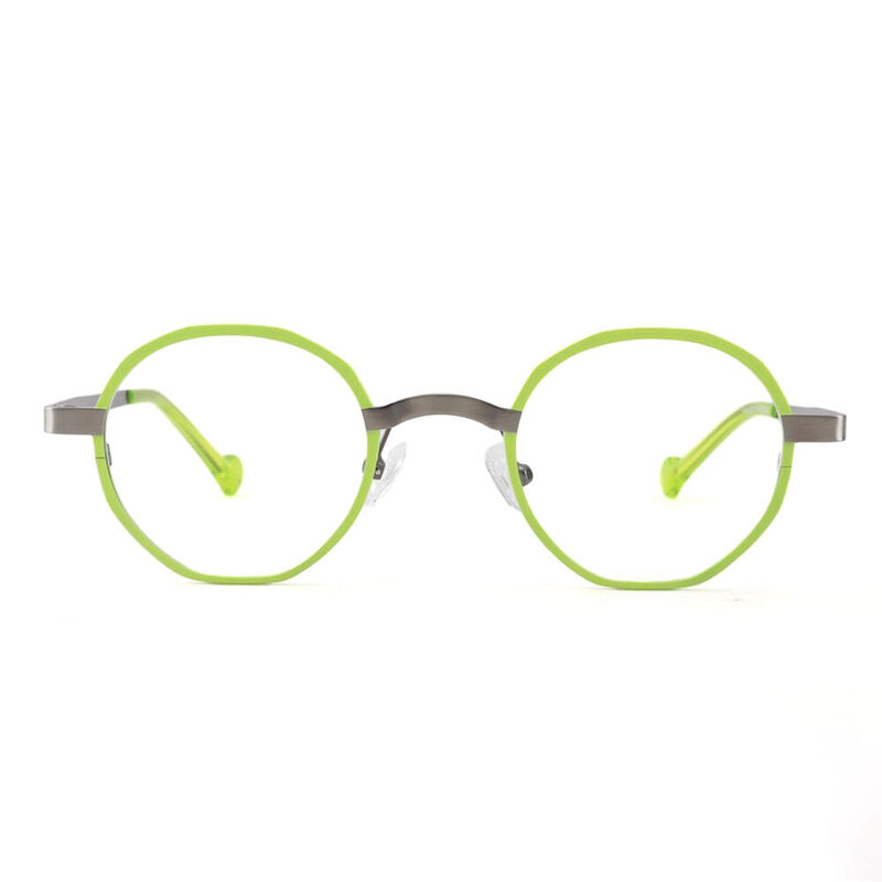 Xander Round Green Glasses