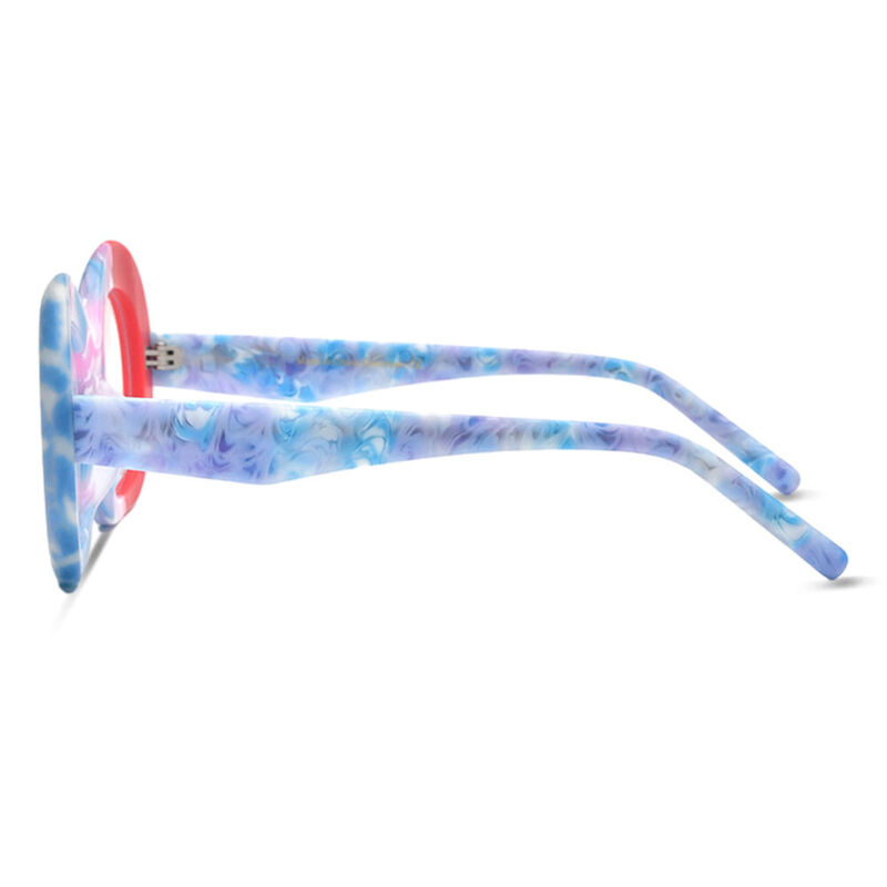 Camp Oval Blue Glasses