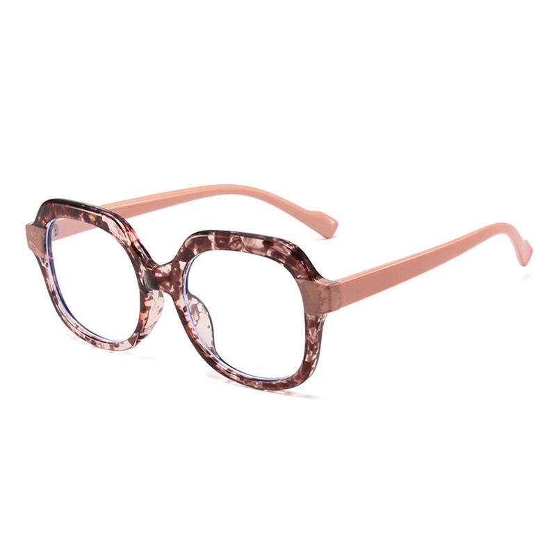 Gemma Geometric Brown Glasses