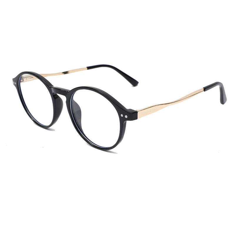 Ingemel Round Black Glasses