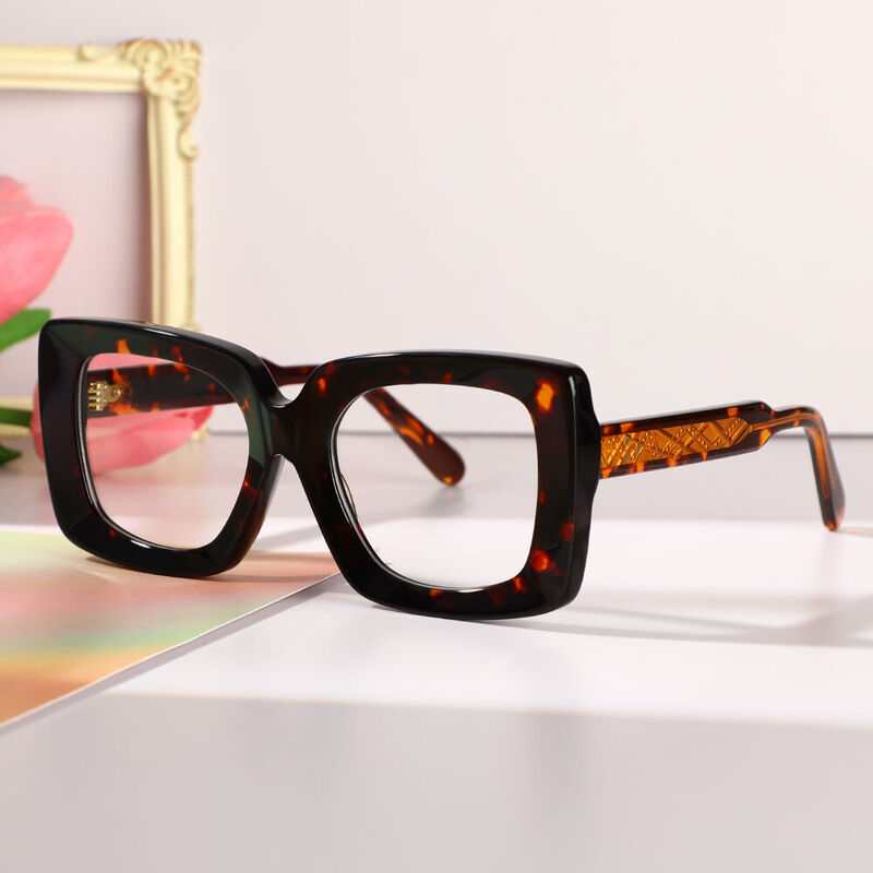 Symon Square Tortoise Glasses