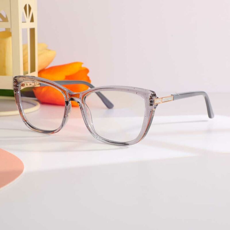Erica Cat Eye Grey Glasses
