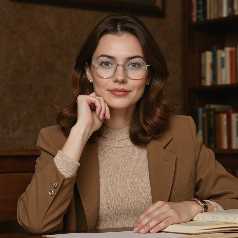 Owen Runde Rotgusse Brille