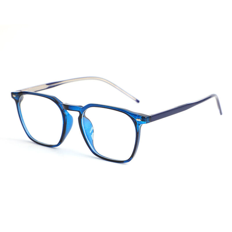 Samantha Square Blue Glasses