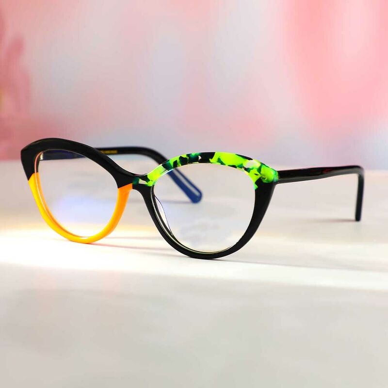 Occhiali da Vista Burnell Cat Eye Arancione