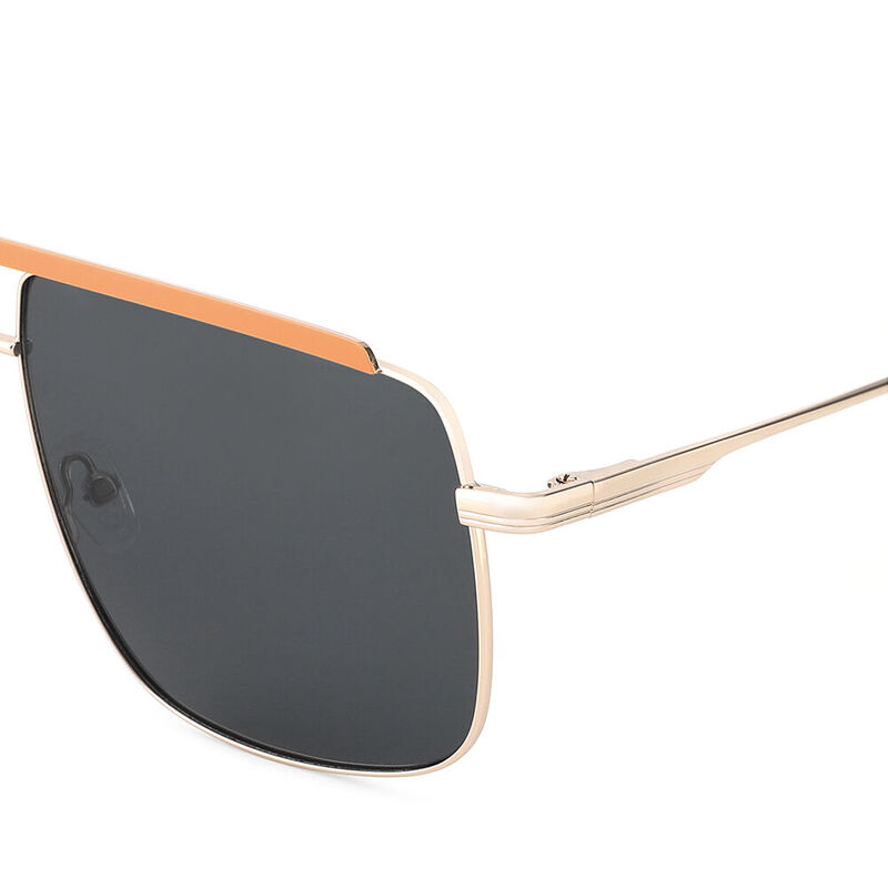 Retro Fame Aviator Orange Sunglasses
