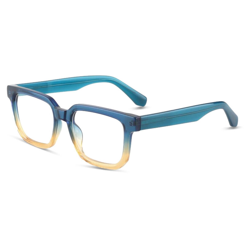 Maxwell Square Blue Glasses