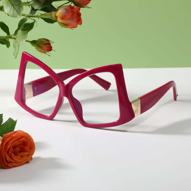 Zebu Cat Eye Purple Glasses