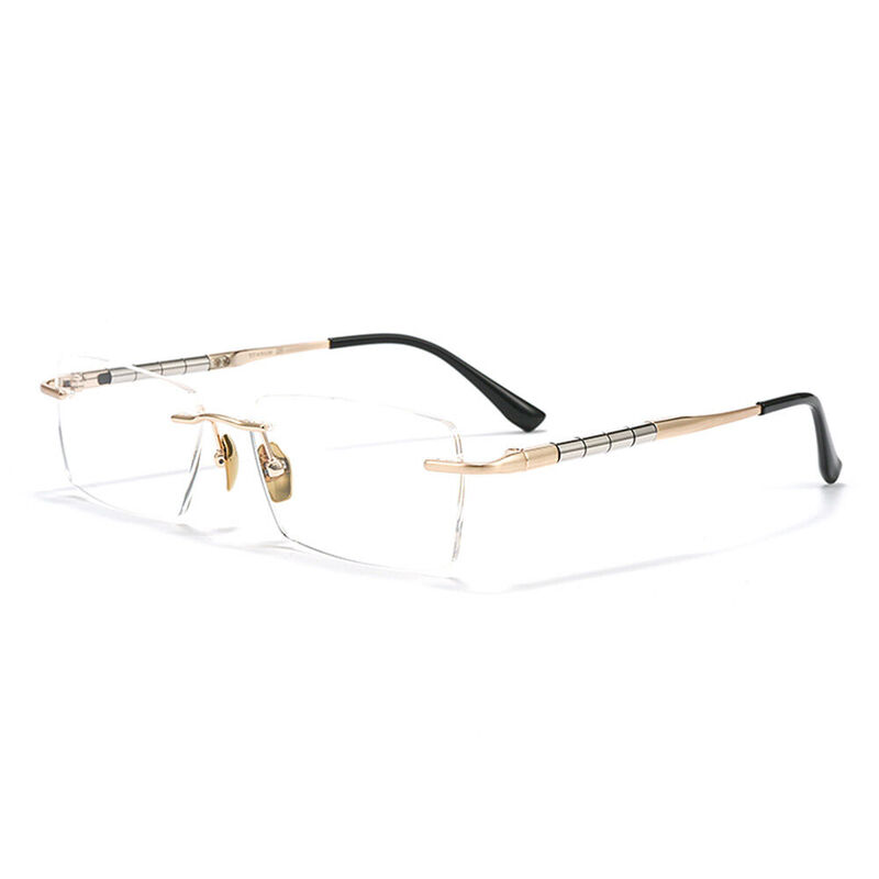 Gwend Rectangle Gold Glasses