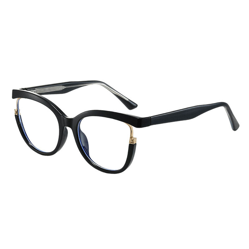 Sainsbu Cat Eye Black Glasses