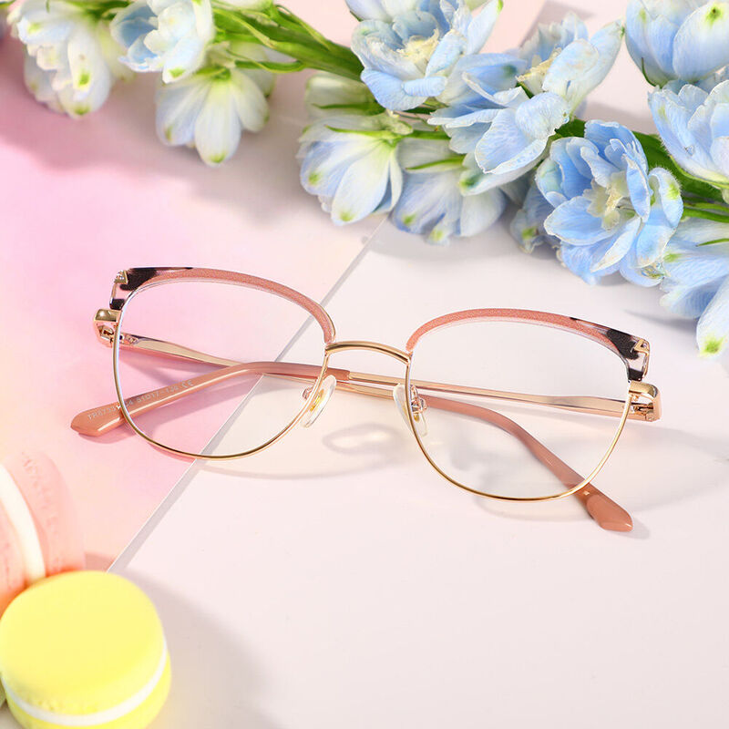 Patiencie Cat Eye Brown Glasses