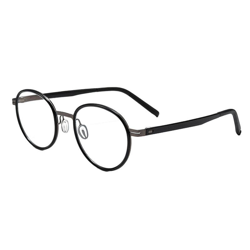 Emmie Round Black Glasses