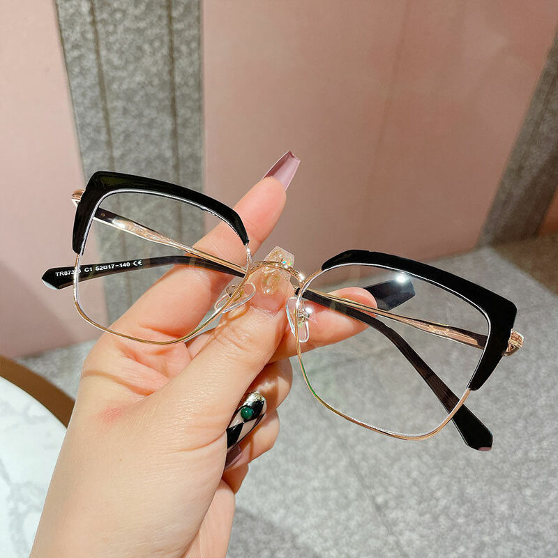 Lunettes de Vue Dupont Cat Eye Noir