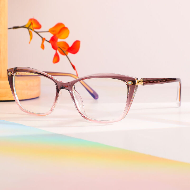 Gafas Graduadas Tipo 'Cat Eye' Grises Zara