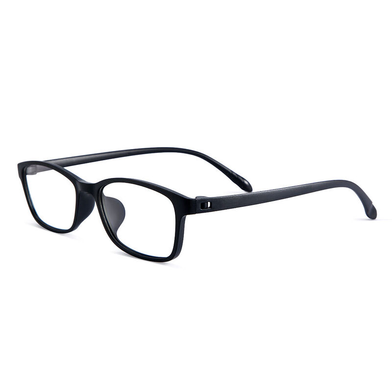 Marine Rectangle Black Glasses