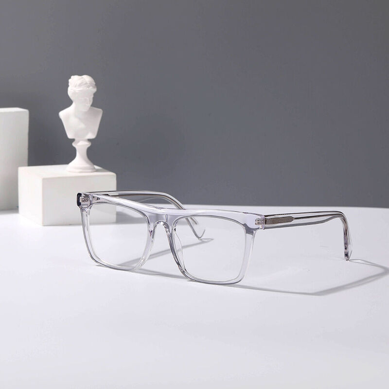 Deep Insight Square Transparent Glasses