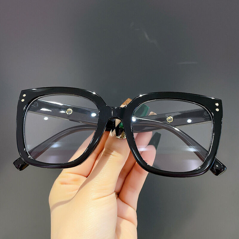 Trog Square Black Glasses - Aoolia.com