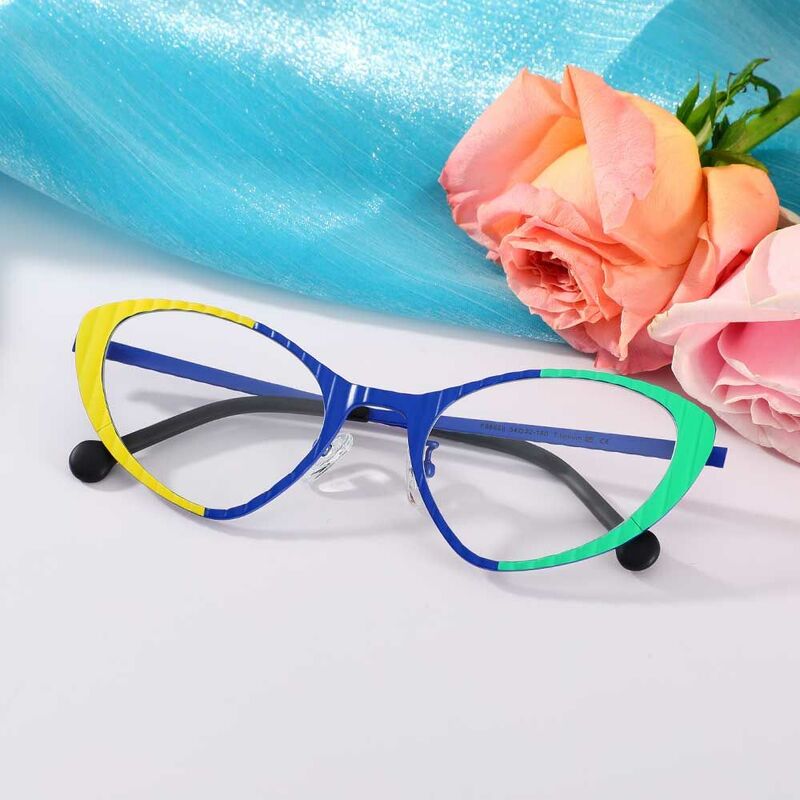 Washingto Cat Eye Blue Glasses