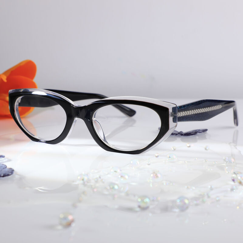 Lunettes de Vue Agatha Cat Eye Noir
