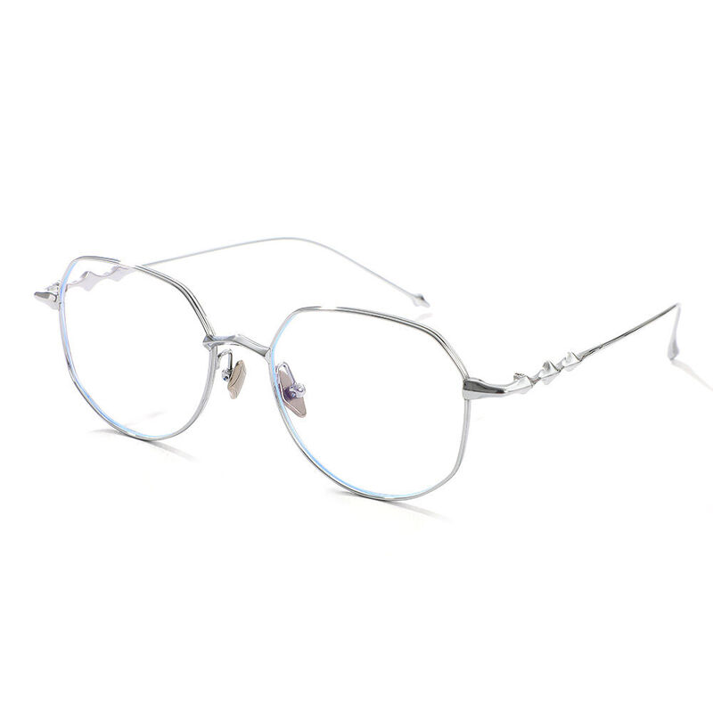 Occhiali da Vista Darlene Poligono Argenteo