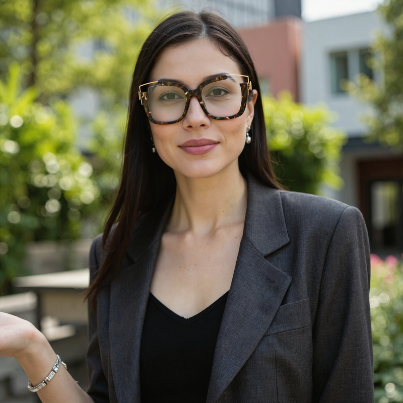 Occhiali da Vista Veromca Cat Eye Marrone