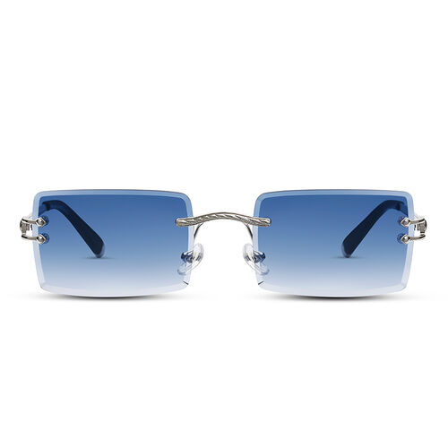 Hue Fantasy Rectangle Blue Gradient Sunglasses