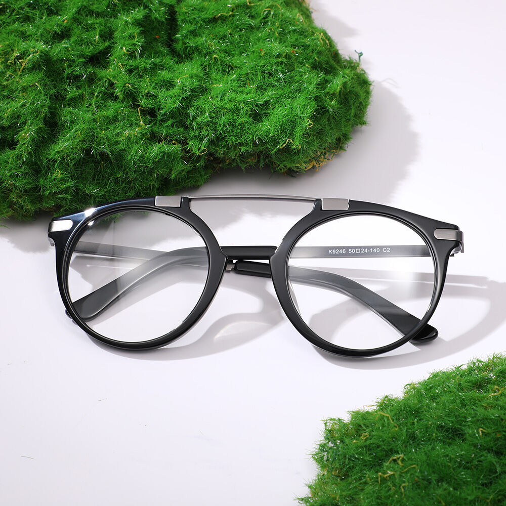 Chestert Aviator Black Glasses