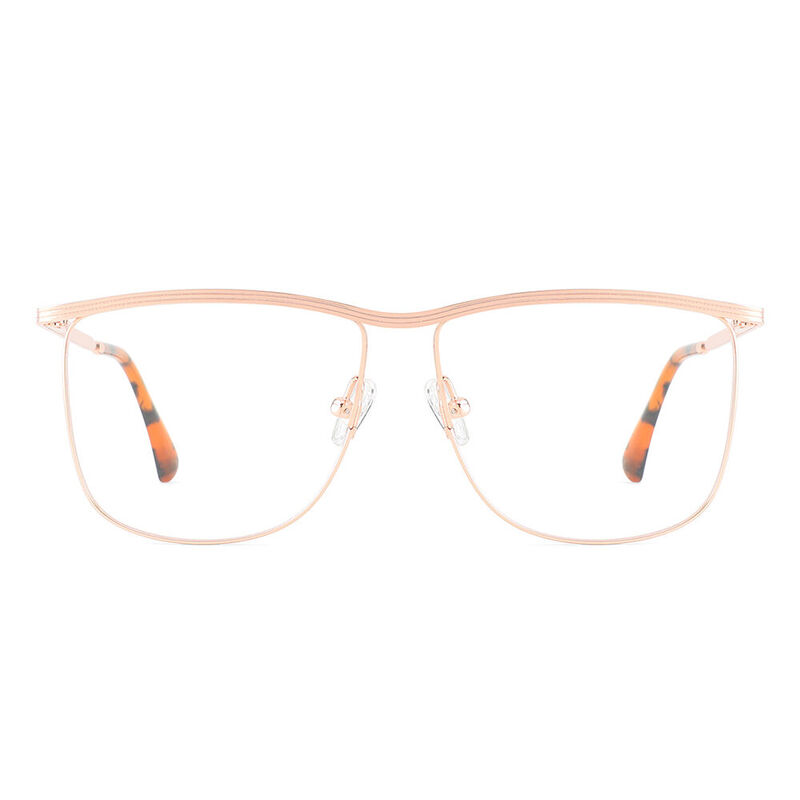 Jonathan Browline Square Rose Gold Glasses