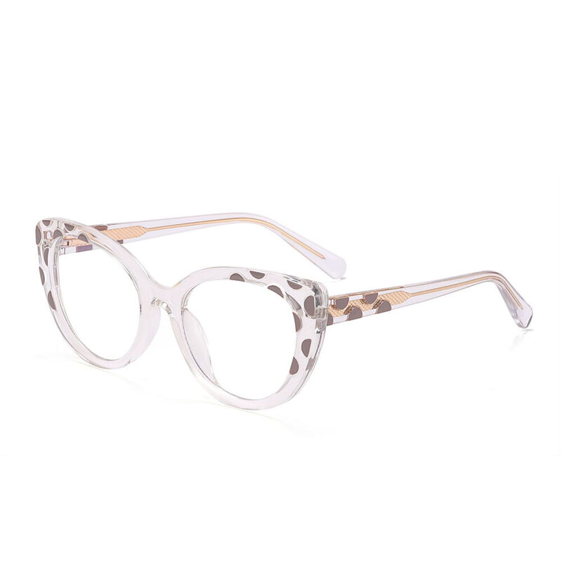 Jerrie Cat Eye Brown Glasses