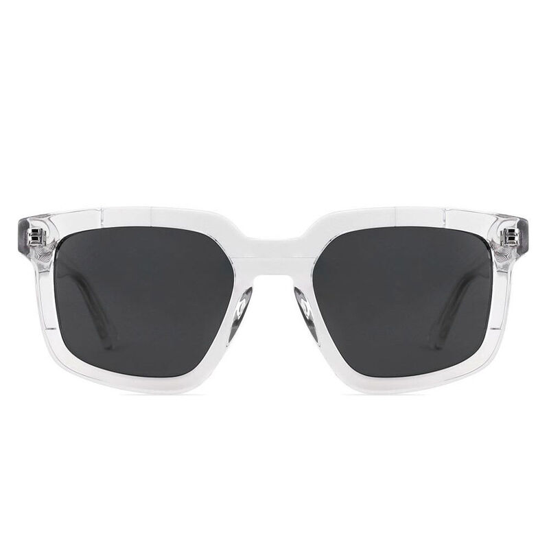 Bowie Quadratische Klare Sonnenbrille