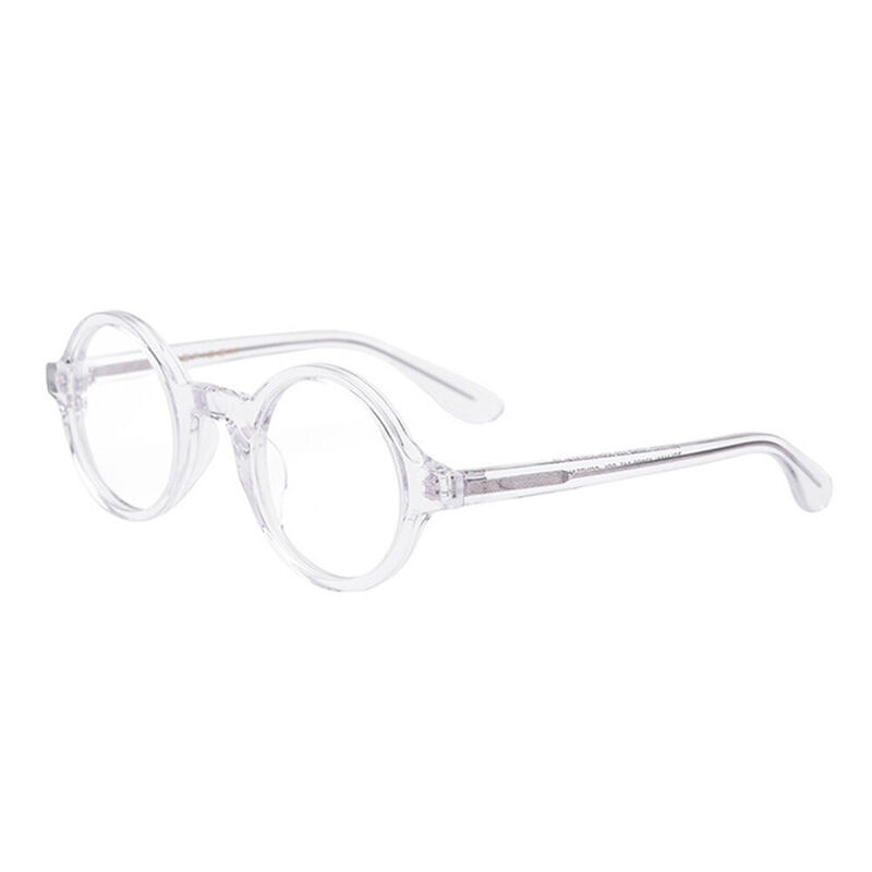 Amadeo Round Clear Glasses