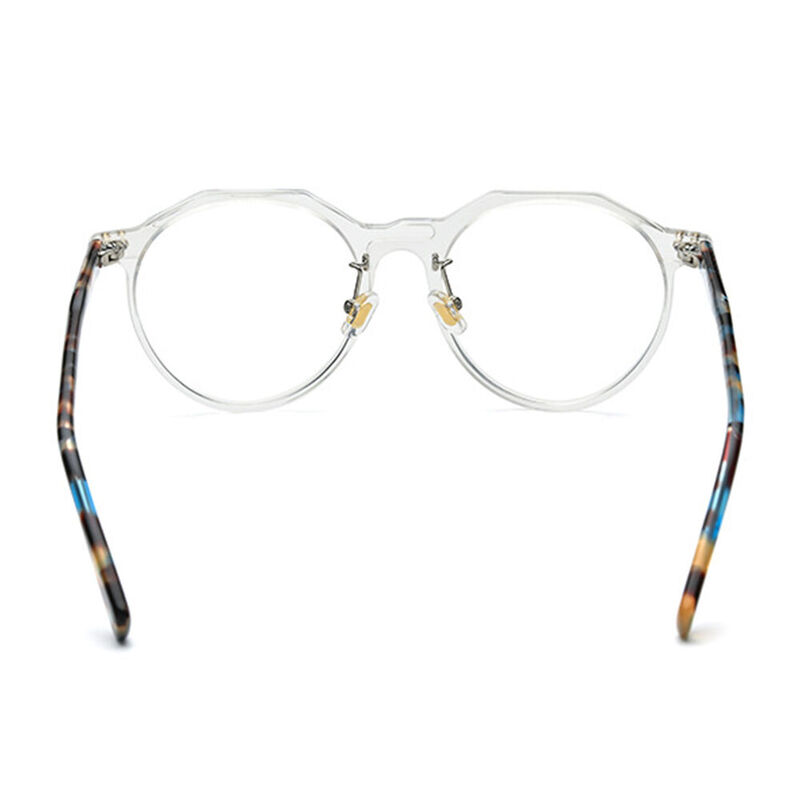 Moussa Round Clear Glasses