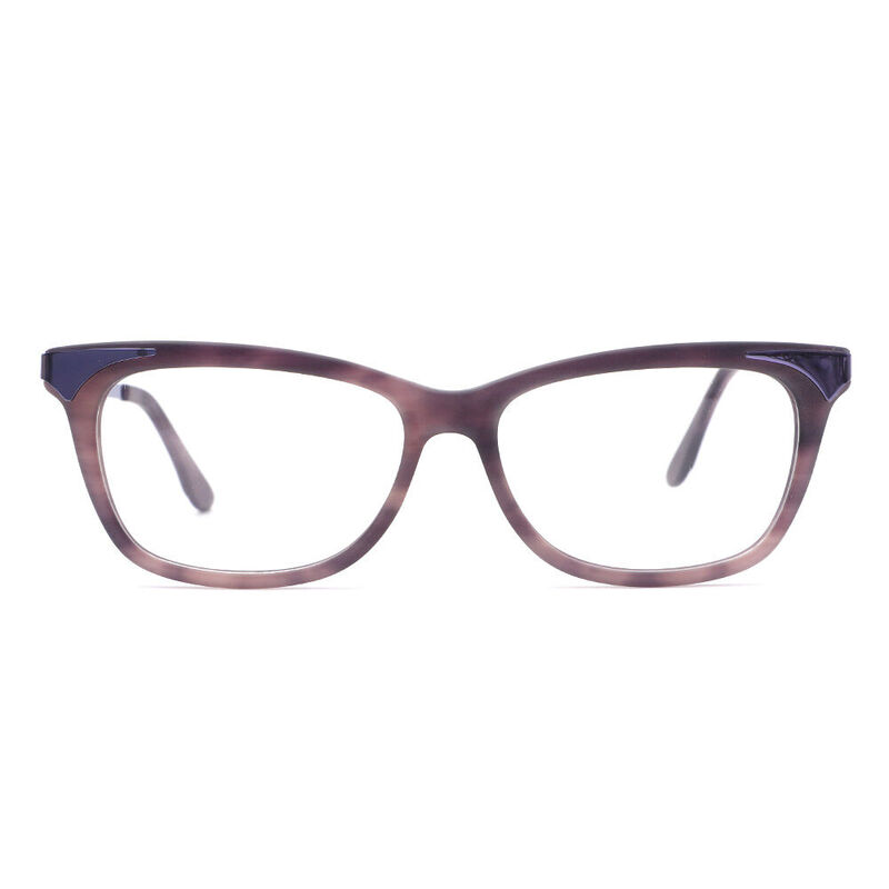 Maure Rectangle Purple Glasses