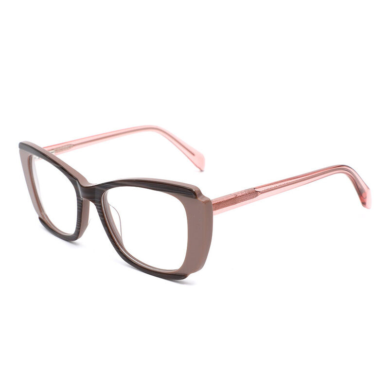 Lunettes de Vue Aldrida Cat Eye Marron