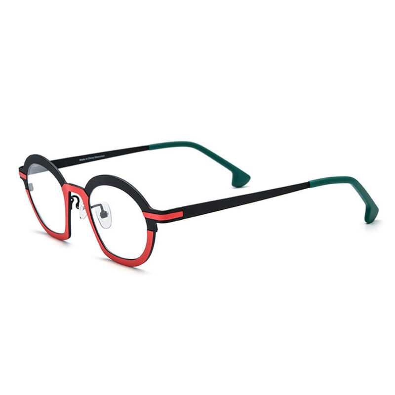 Bartholom Ovale Rote Brille