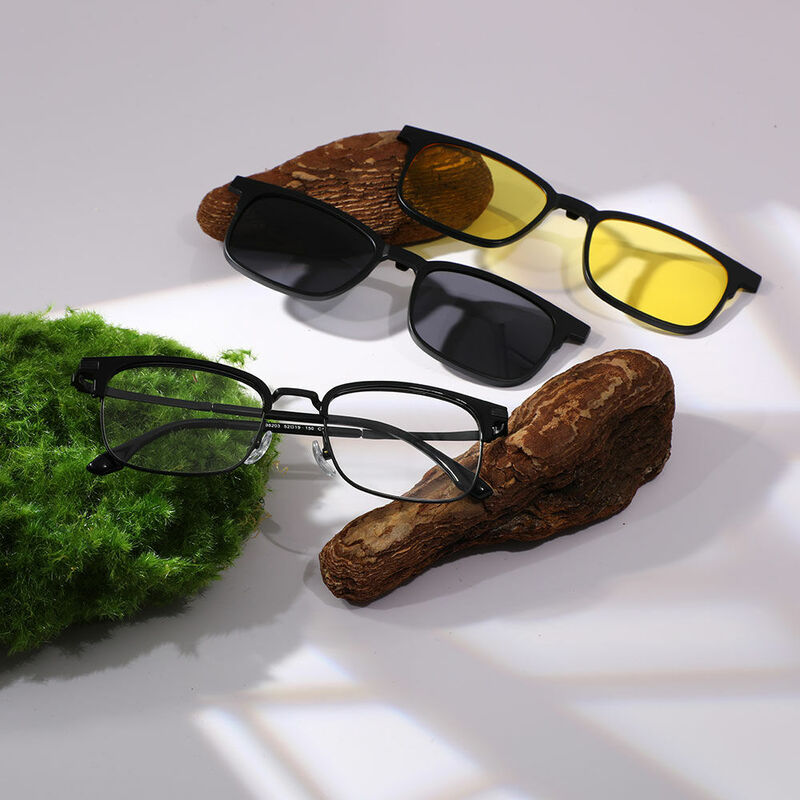 Nige Browline Black Glasses