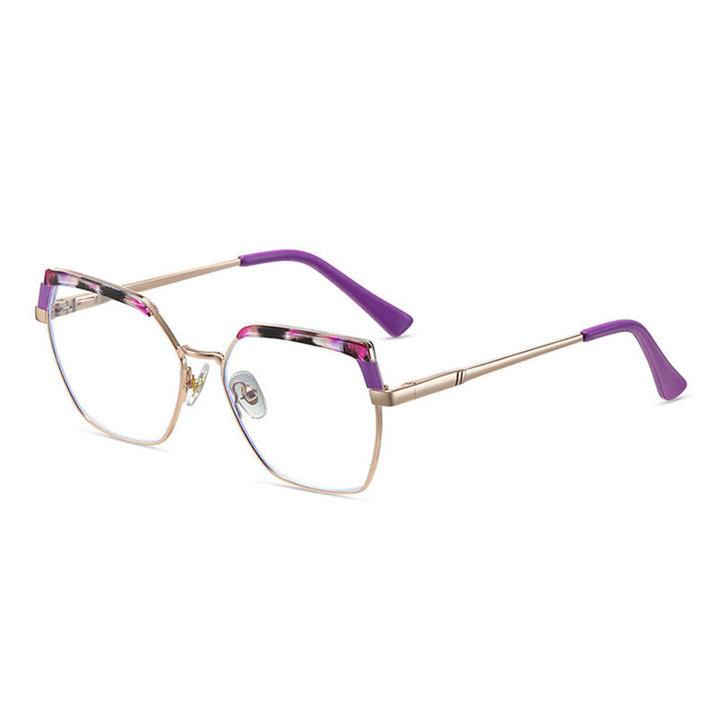Occhiali da Vista  Marroneing Poligono Purple