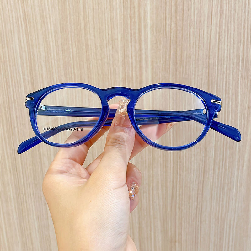 Samsen Runde Blaue Brille