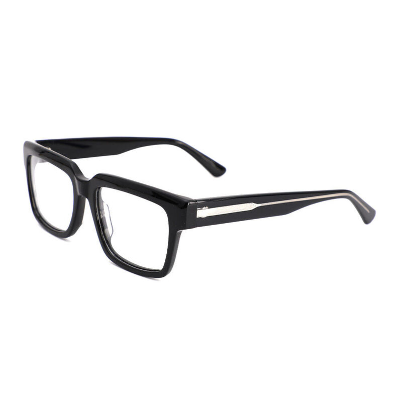 Taylor Rectangle Black Glasses