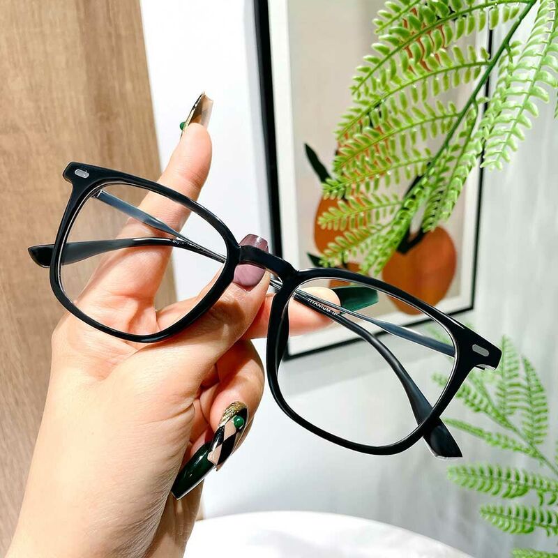 Philip Square Black Glasses