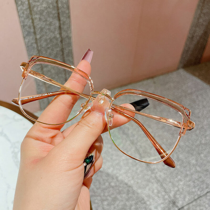 Tracy Cat Eye Brown Glasses