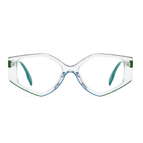 Stoler Geometric Green Glasses