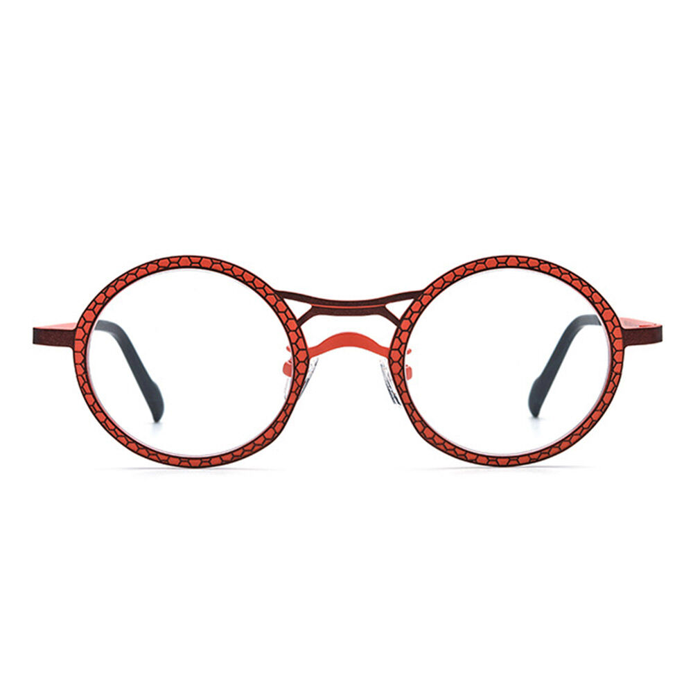 Bart Round Red Glasses