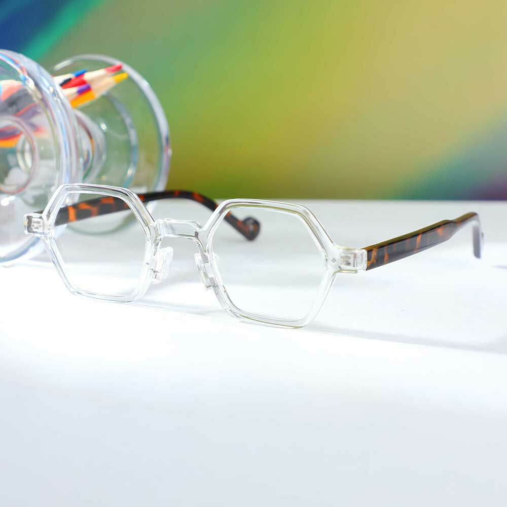 Burgess Geometrische Klare Brille