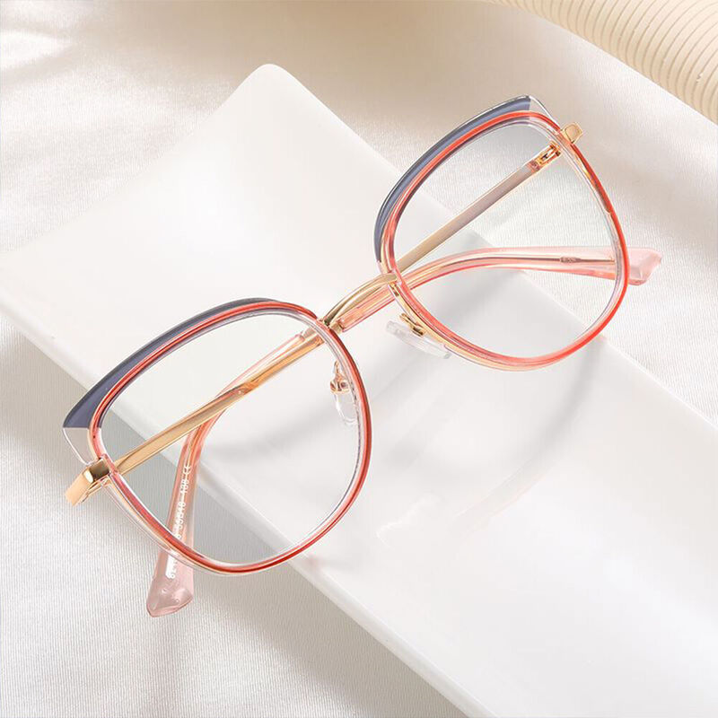 Walpole Cat Eye Orange Glasses