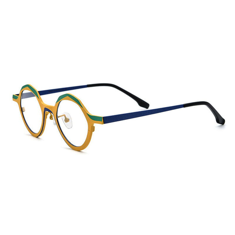 Christe Geometric Yellow Glasses