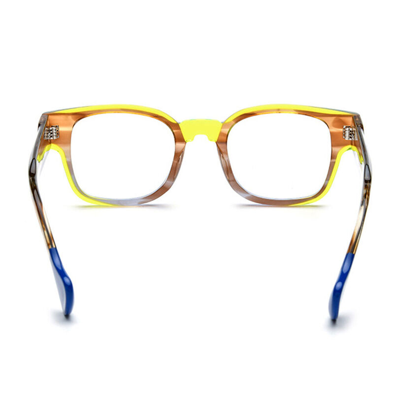 Annar Square Yellow Glasses