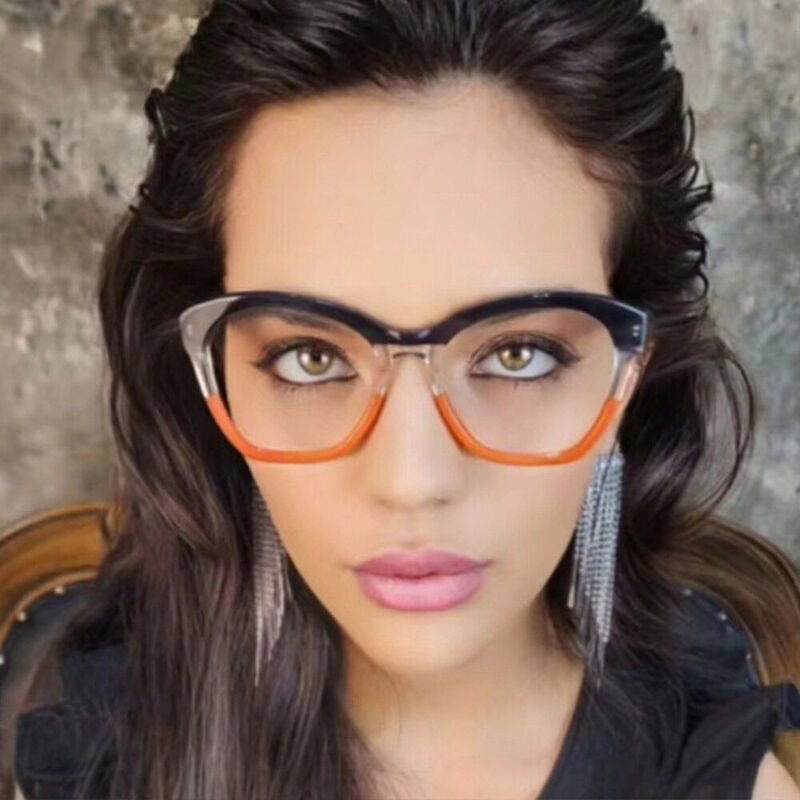 Lenee Cat Eye Gray Glasses