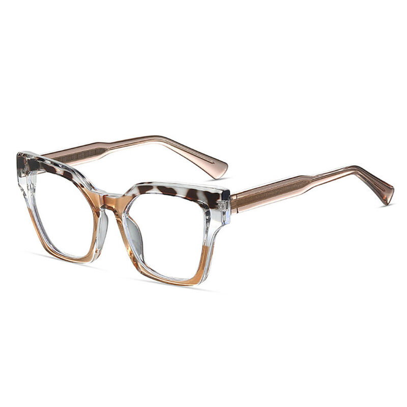 Gustave Cat Eye Brown Glasses